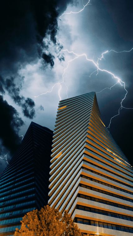 Storm over the glass, Georgia - photograph by Lika Arobelidze