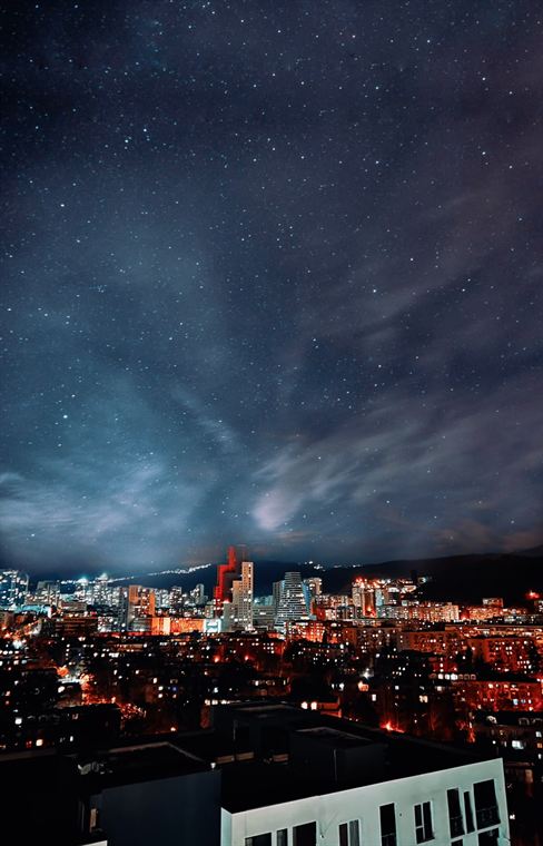 The city, lit, Tbilisi - photograph by Lika Arobelidze