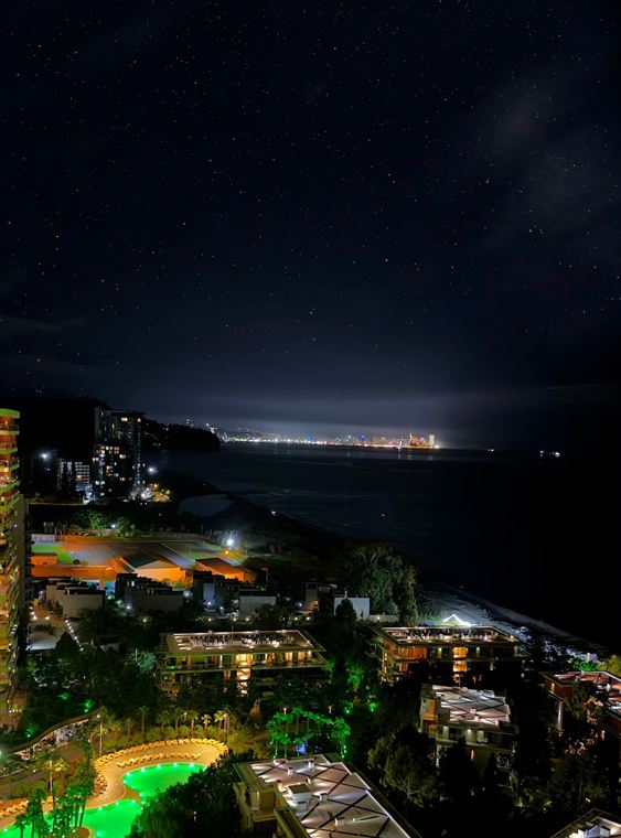 Coast at night, Georgia - photograph by Lika Arobelidze
