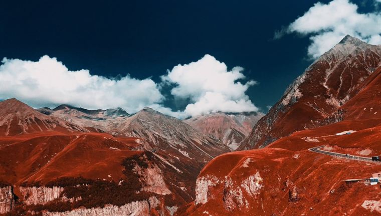Red earth, Greater Caucasus - photograph by Lika Arobelidze