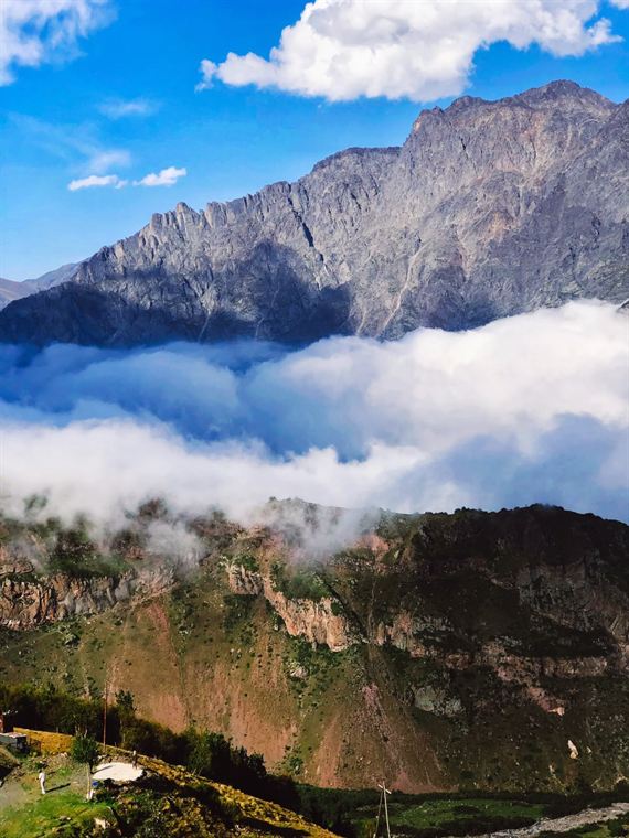 Above the cloud line, Greater Caucasus - photograph by Lika Arobelidze