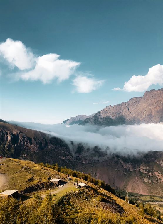 Cloud sea at the pass, Greater Caucasus - photograph by Lika Arobelidze
