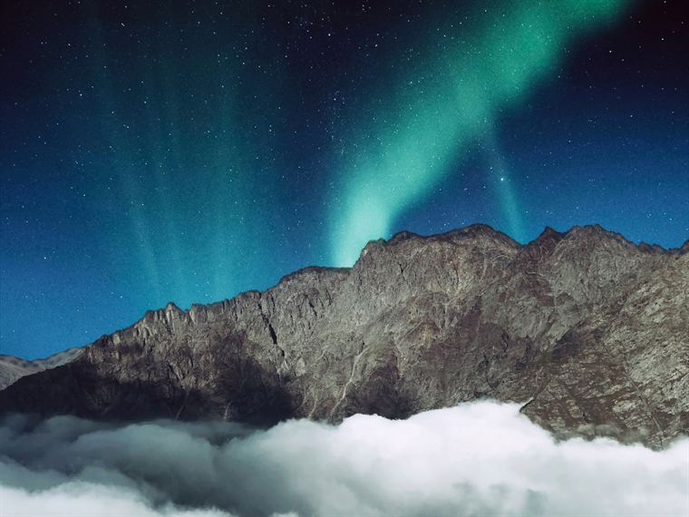 Green light, Greater Caucasus - photograph by Lika Arobelidze