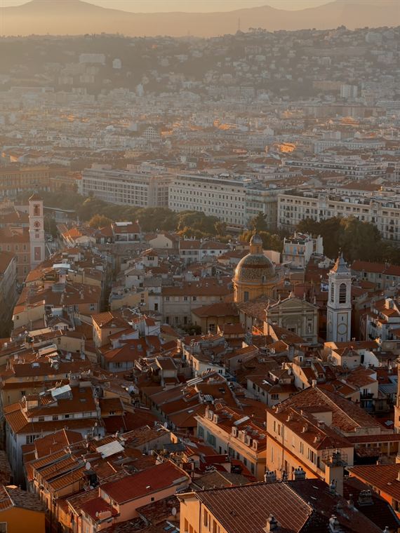 Old town rooftops, Nice - photograph by Lika Arobelidze